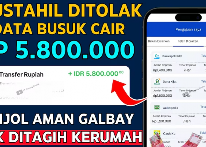 Hanya Ini Pinjol Cepat Cair 2025 tanpa SLIK OJK, Bisa Cair Rp5.800.000