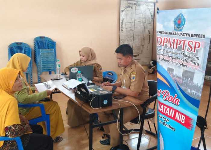 DPMPTSP Brebes Jemput Bola Sosialisasi NIB di Desa Sisalam Wanasari