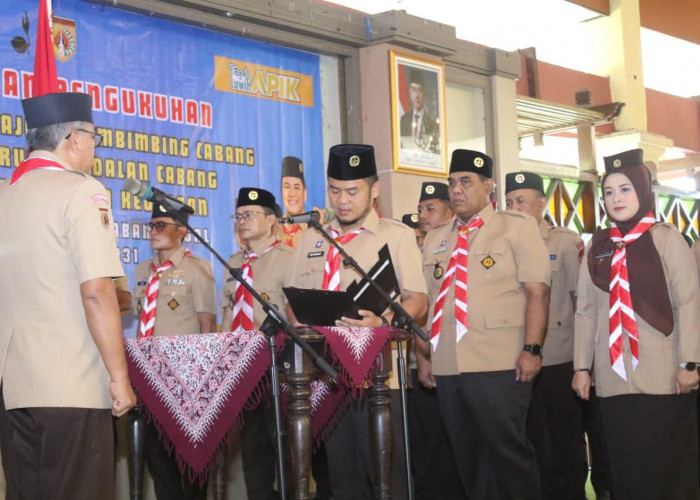 Resmi Dilantik, Skuad Gerakan Pramuka Kabupaten Tegal Diminta Turun Lapangan