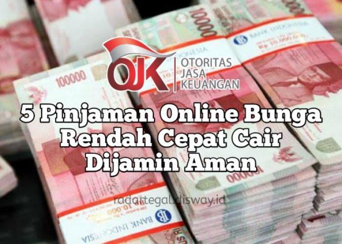 5 Pinjaman Online Bunga Rendah Resmi OJK Pasti Cair