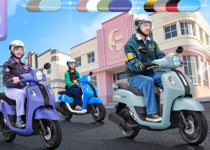 Paling Bikin Kepikat! Ini Pesona Warna Baru Yamaha Fazzio Special Edition Sunset Blue
