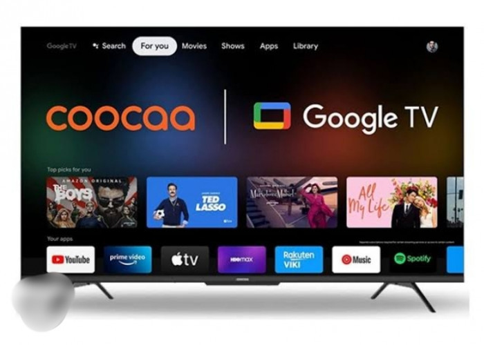 COOCAA LED TV 43 Inch, Smart Google Digital 4K UHD Terbaik 2024 dengan Spek Gambar Seperti Aslinya