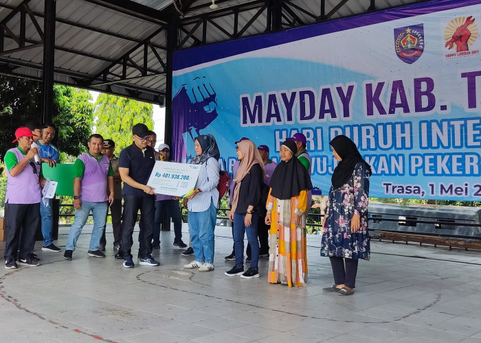 Ribuan Pekerja Kabupaten Tegal Peringati Hari Buruh 2024, Sekda Amir Singgung soal Dialog  