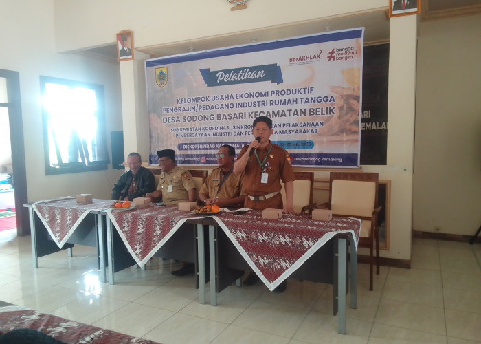 Latih Kelompok Usaha Ekonomi Produktif, Diskoperindag Pemalang Fokus pada Pembuatan Sale Pisang