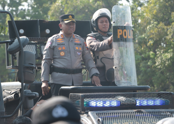 Hadapi Situasi Darurat, Kapolres Tegal Pimpin Latihan Kesiapan Personel Power on Hand