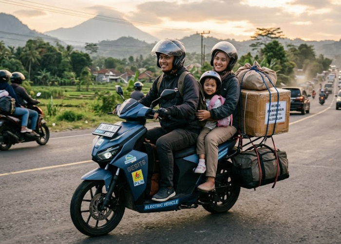 Tips Aman Mudik Menggunakan Motor Listrik Jarak Jauh, Perjalanan Nyaman Tanpa Waswas