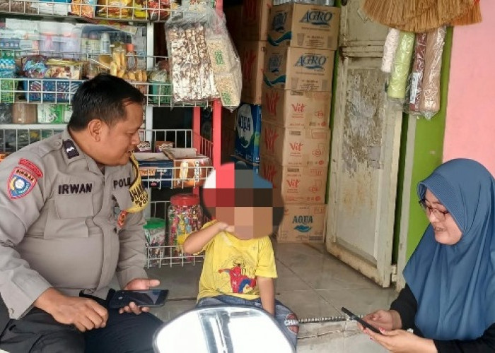Terpisah 1 Kilometer dari Rumah, Balita di Tegal Diantar Polisi Pulang