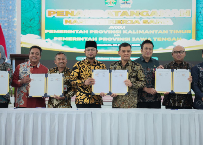 Jateng-Kaltim Teken Kerja Sama Strategis, Potensi Ekonomi Capai Rp20,2 Triliun Dukung Pangan, Industri, hingga