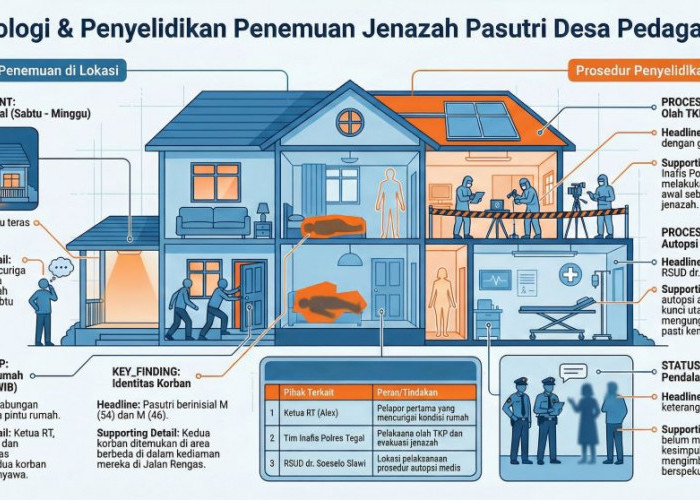 Dua Hari Lampu Teras Menyala, Pasutri di Tegal Ditemukan Tak Bernyawa di Dalam Rumah