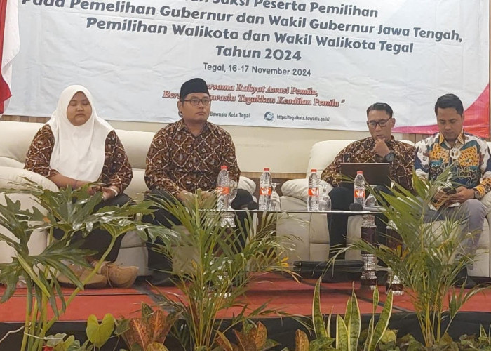 Jelang Coblosan Pilkada 2024 di Tegal, Bawaslu Gembleng Saksi Paslon