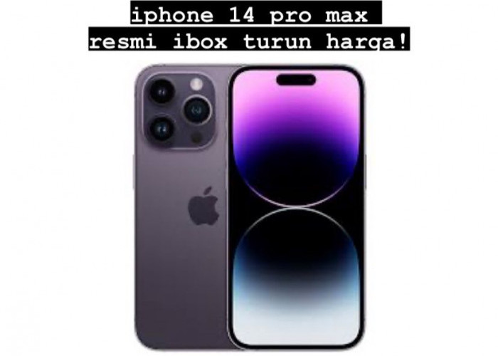 Tahun Baru 2024, Harga iPhone 14 Pro Max Resmi iBox Turun Drastis