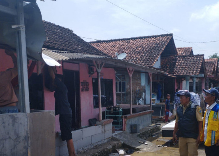 Tindaklanjuti Banjir di Cikeusal Lor-Ketanggungan Brebes, DPSDAPR Tinjau ke Lapangan