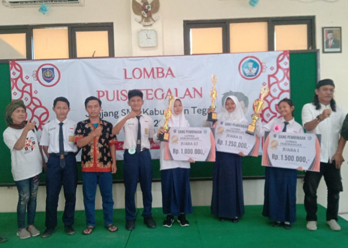 64 Pelajar Adu Piawai Dalam Lomba Puisi Tegalan Tingkat SMP Disdikbud Kabupaten Tegal