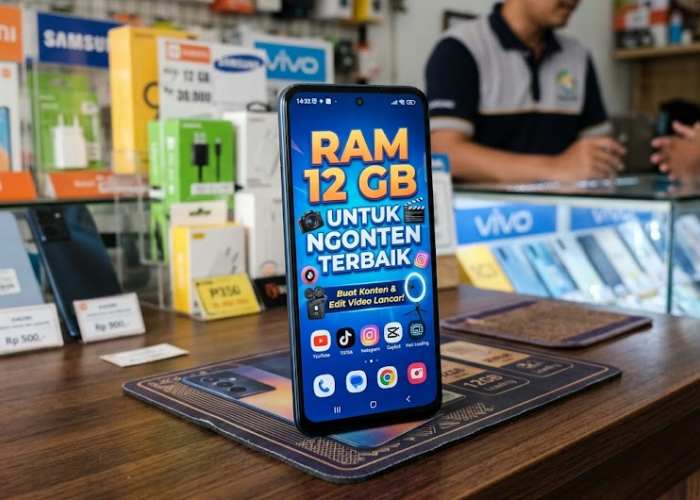 5 HP Android RAM 12 GB untuk Ngonten Terbaik 2026, Lancar Edit Video, Foto dan Bikin Konten Profesional