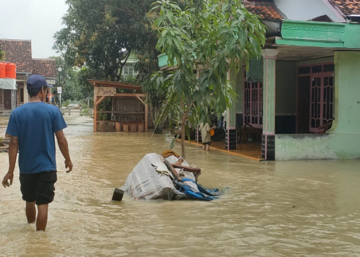 Tanggul Jebol, 4 Desa di Tanjung Brebes Terendam Banjir