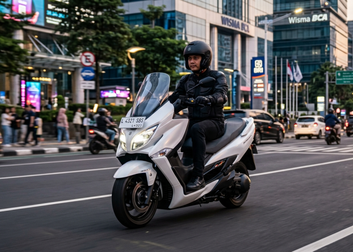 Suzuki Burgman 350 Mengguncang Pasar, Skutik Bongsor Ini Bikin Penasaran!