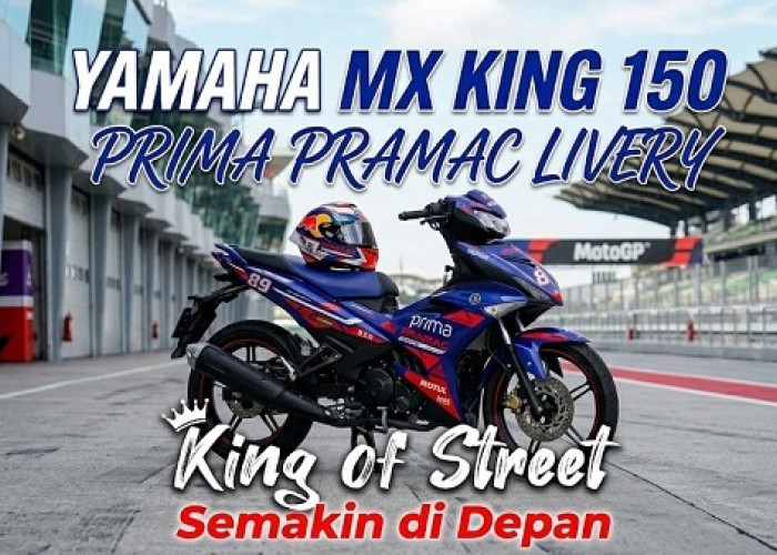 Gila, Nyali Balap Yamaha MX King 150 edisi Prima Pramac livery Bikin Merinding!