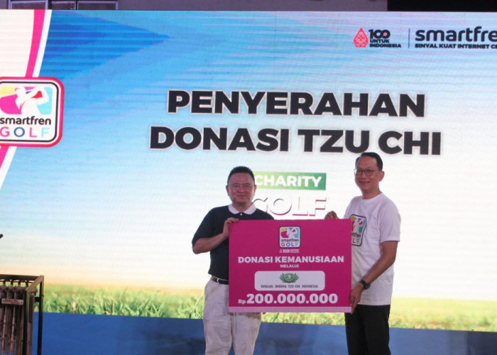 Smartfren 100% untuk Indonesia, Charity Golf Tournament 2024 Serahkan Donasi Rp200 Juta 