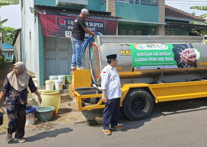 Sumur Mengering, 5 Desa di Tegal Terima Bantuan Air Bersih LAZISNU