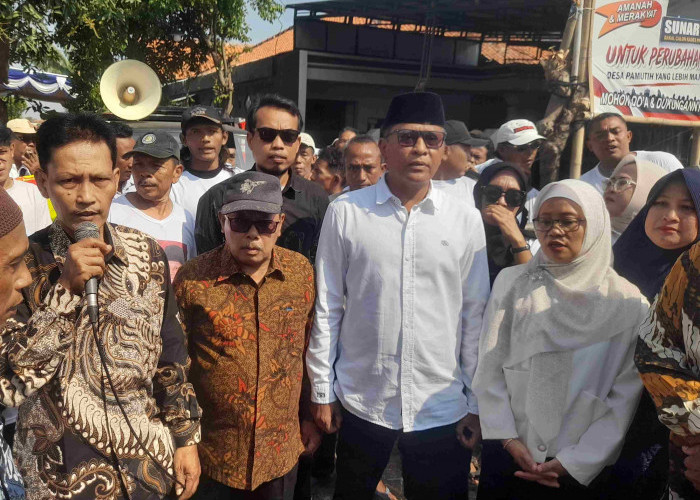 Ribuan Warga Desa Pamutih Pemalang Sukarela Iringi Sunarto Daftar Bakal Calon Kepala Desa