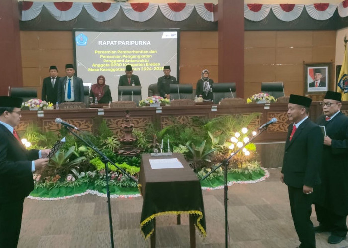 DPRD Brebes Lantik Anggota PAW M Sry Heri Pasaribu Pengganti Sukirso