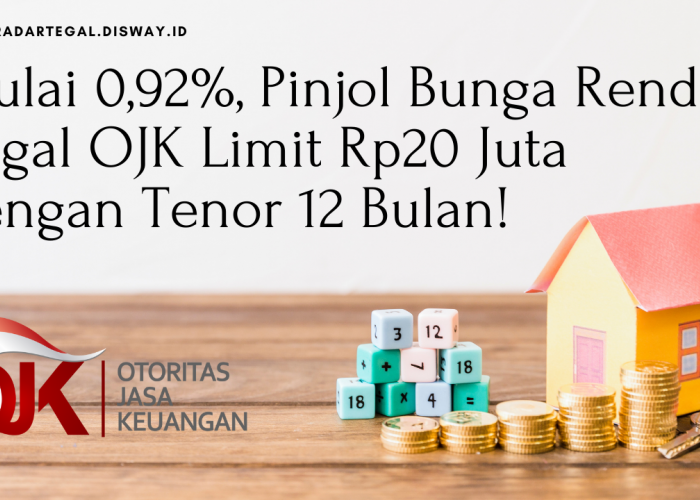 Mulai 0,92%, Pinjol Bunga Rendah Legal OJK Limit Rp20 Juta dengan Tenor 12 Bulan!