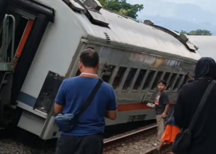KA Bangunkarta Anjlok di Bumiayu, Ganggu Perjalanan Relasi Jombang-Pasarsenen
