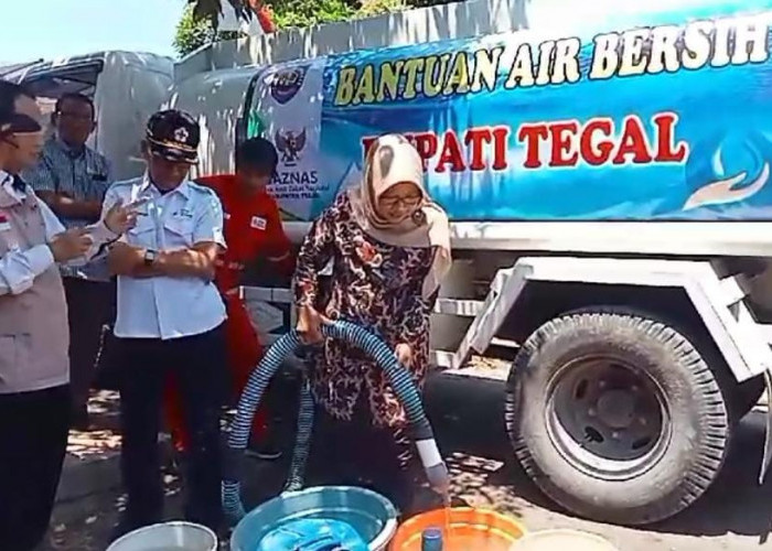 Krisis Air Bersih di Kabupaten Tegal Kian Meluas, Bupati: 18 Tangki Air Sudah Digelontorkan