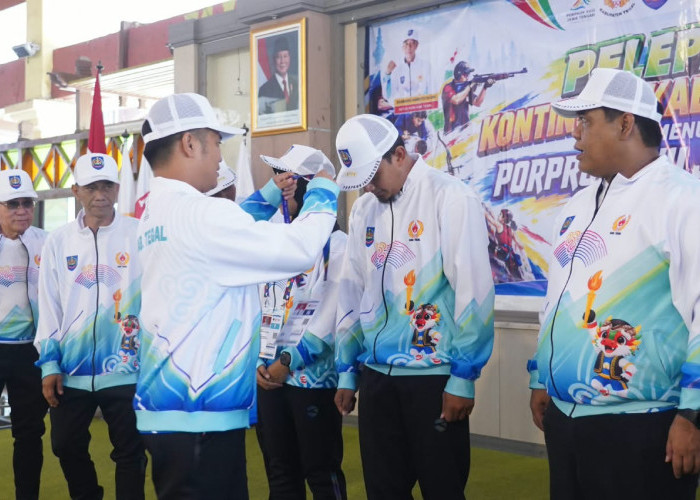 Bupati Tegal Lepas Kontingen Porprov XVII Jateng