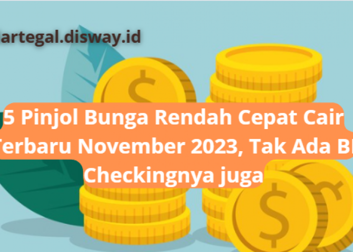 Tanpa BI Checking, Ini Daftar Pinjaman Online Cepat Cair Bunga Rendah Terbaru November 2023