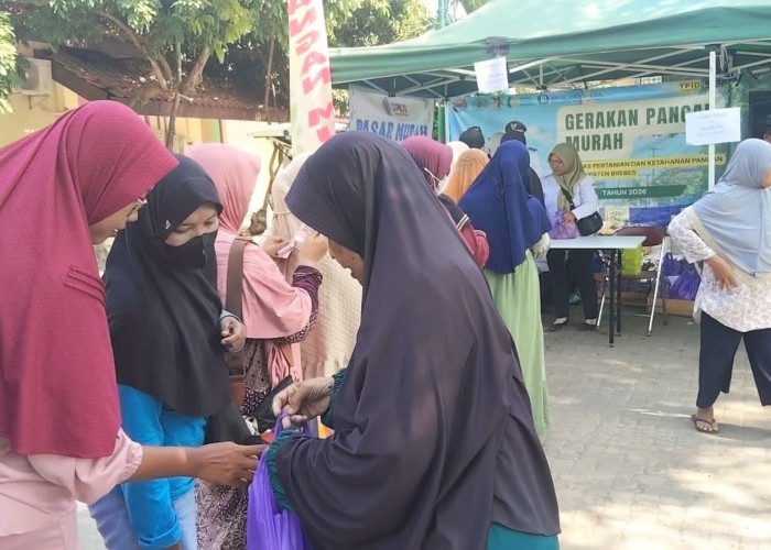 Kendalikan Inflasi, Gerakan Pangan Murah di Brebes Digelar