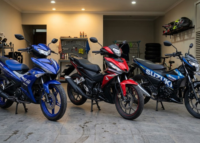 Yamaha MX King vs Supra GTR vs Satria F150, Mana Motor Bebek 150cc Paling Tangguh?