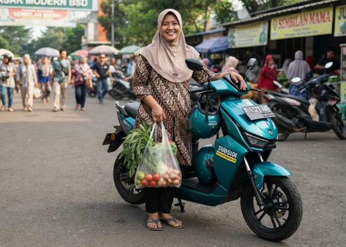 5 Motor Listrik Subsidi yang Cocok untuk Ibu Rumah Tangga, Nyaman Dipakai Harian
