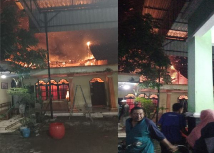  Rumah Warga Desa Pecabaian Kabupaten Tegal Terbakar, Diduga Karena Korsleting Listrik  