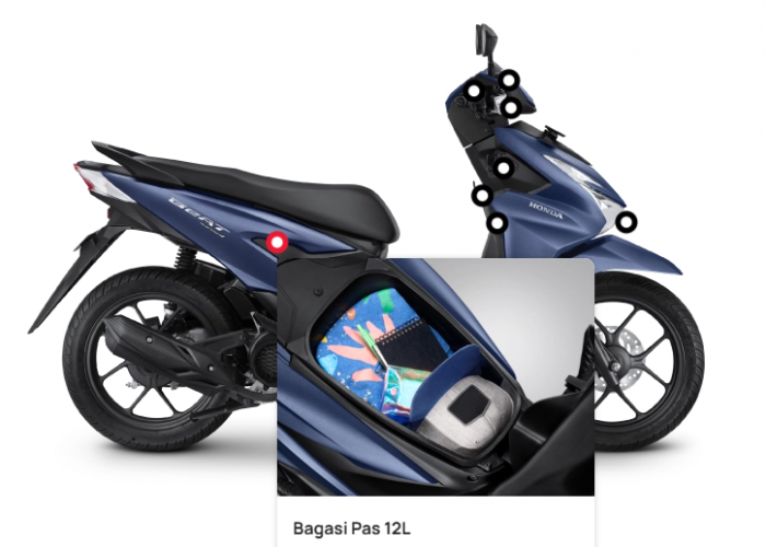 Yakin Mau Diadu? Unggul Mana Kapasitas Bagasi All New Honda BeAT 2025 vs Kompetitor