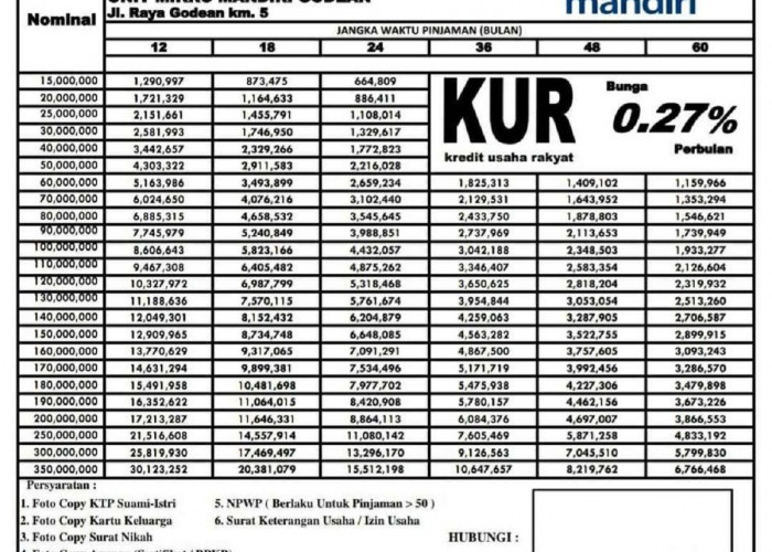 KUR Mandir 2023 Online Cair Hingga 500 Juta, Ini Cara Gampang dan Persyaratan Pengajuannya 