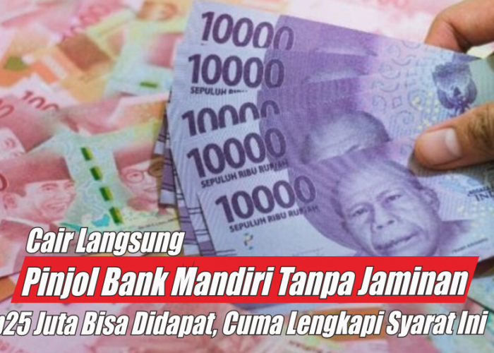 Pinjaman Rp25 Juta Siap Diambil Lewat Pinjol Bank Mandiri Tanpa Jaminan, Penghasilan Minimal Rp3 Juta