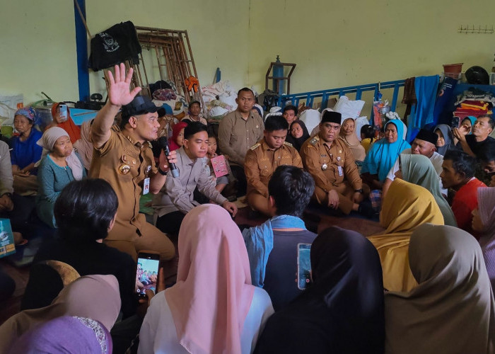Dampingi Wapres Gibran, Gubernur Jateng Ahmad Luthfi Tinjau Korban Tanah Gerak di Padasari Tegal