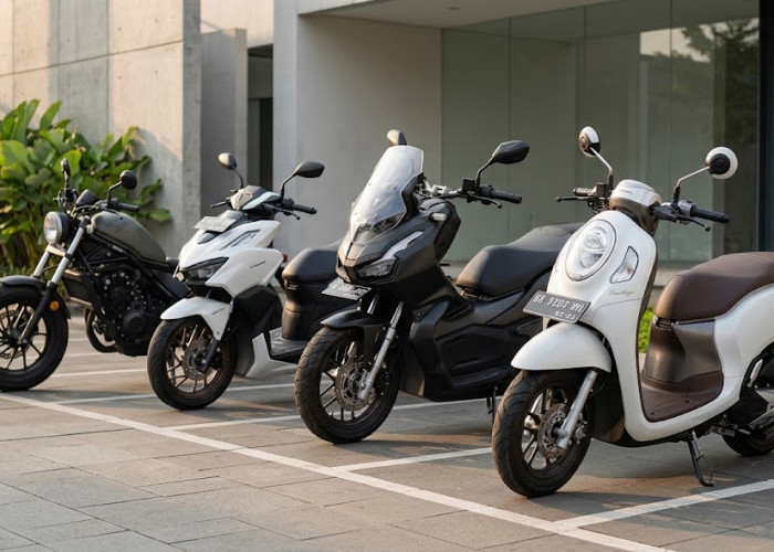 4 Motor Honda Warna Hitam dan Netral, Cocok untuk Penyuka Gaya Minimalis dan Tampilan Elegan