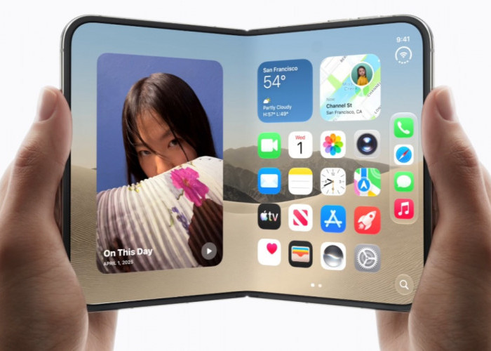 Pilihan HP Lipat Murah Mirip iPhone Duo! Desain Dual Screen Futuristik dan Modis