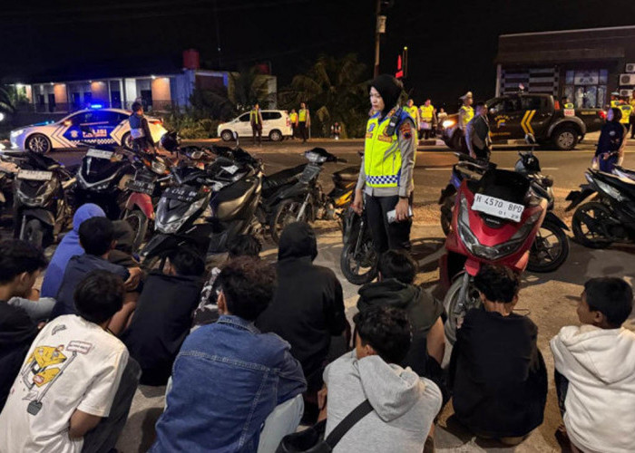 Razia Balap Liar Weleri Kendal, 62 Remaja dan 48 Motor Diamankan