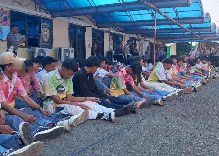 Ratusan Pelajar SMA dan SMK Kabupaten Tegal Diamankan Polisi saat Hendak Konvoi Rayakan Kelulusan