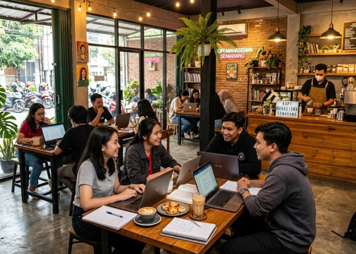 5 Tempat Ngopi Favorit Mahasiswa Semarang 2026, Murah, Estetik, dan Banyak Colokan