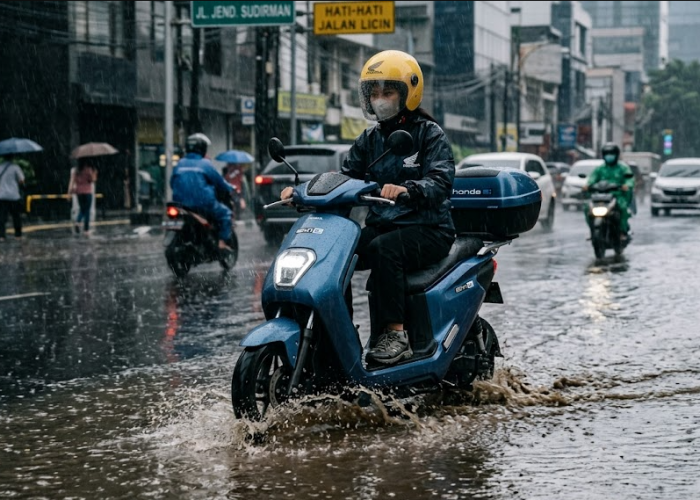Motor Listrik Honda Sering Kena Hujan? Begini Cara Merawatnya Agar Tidak Cepat Rusak