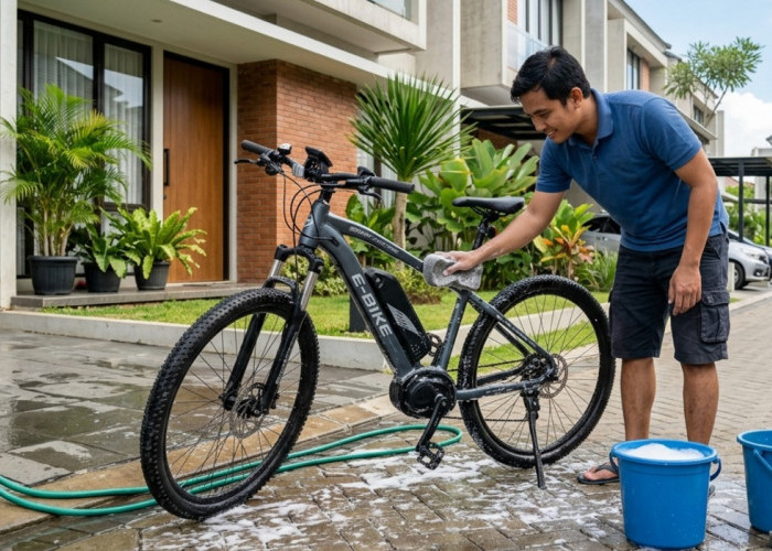 Jangan Asal Semprot! Begini Cara Mencuci Sepeda Listrik Agar Tidak Terjadi Korsleting
