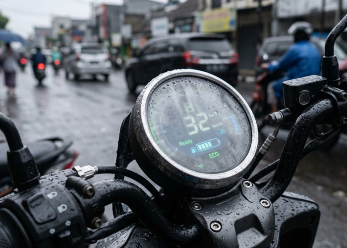 Sering Berembun saat Hujan? Ini Cara Aman Bersihkan Layar Speedometer Digital Motor Listrik