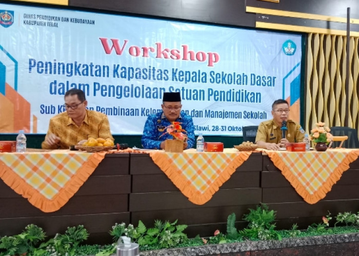 Tingkatkan Kompetensi Kepala Sekolah Dasar di Kabupaten Tegal, Dinas Dikbud Gelar Workshop