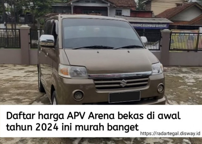 Harga Suzuki APV Arena Bekas di Awal 2024 Malah Semakin Murah, Usai Kemunculan APV Terbaru Bocor 