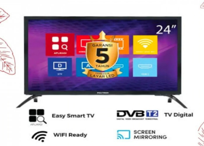 Berbagi Layar HP ke TV, Inilah Spesifikasi Smart TV POLYTRON MV1859 Layar 24 Inch yang Memukau