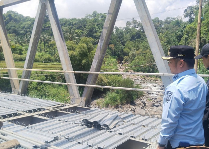 Jembatan Kalierang Penghubung Balapulang-Bojong Segera Beroperasi, Bupati Tegal Targetkan 15 Hari Rampung